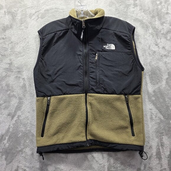 VINTAGE The North Face Vest Womens Small Black Fleece Full Zip Made USA 90s - Picture 1 of 8